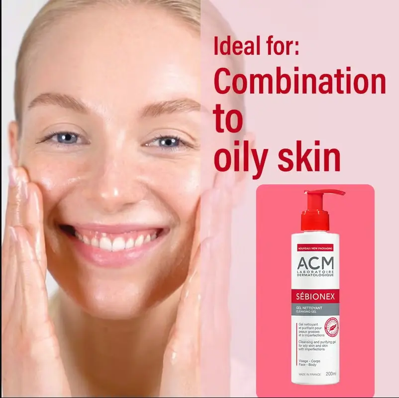Sebionex Foaming Gel Face - Body (200mL) ACM Laboratoire Dermatologique - Image 4