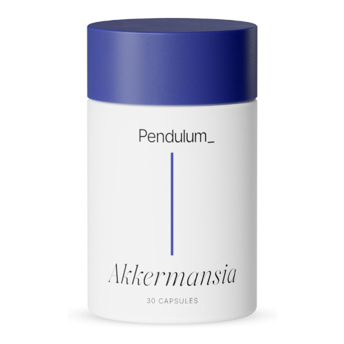 Pendulum Akkermansia Probiotic with Prebiotic Fiber - Increases GLP-1 Production, Delayed Release, Third-Party Tested, 100M AFU Live Strain for Gut Health for Men & Women (30 Capsules, 1-Pack)