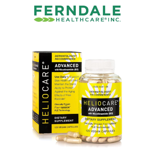 Heliocare Advanced Niacin B3 Supplement: Fernblock PLE Extract 240mg Per Serving - Supports Skin Cell Health W/Antioxidant Rich Vitamin B3 Niacin 500 mg - 120 Vegan Capsules - Image 2