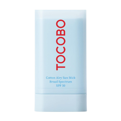 Cotton Airy Sun Stick SPF 50 Broad Spectrum Korean Matte Sunscreen Stick for Face - Travel Size Sebum Control Sunblock -Vegan, Lightweight, Non-Sticky 0.67 oz