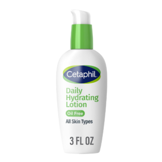 Cetaphil Daily Hydrating Lotion for Face, With Hyaluronic Acid, 3 fl oz, Lasting 24 Hour Hydration, for Combination Skin, No Added Fragrance, Non-Comedogenic