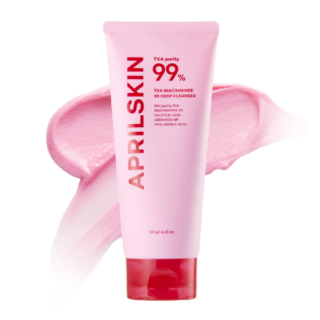 APRILSKIN TXA Niacinamide 99 Pore Care Pink Bubble Gum Deep Cleanser | 99% High-Purity TXA+Niacinamide | All-in-One Cleanser: Deep Cleansing, Blackhead Care, Pore Care, Moisturizing | 4.23 fl.oz.