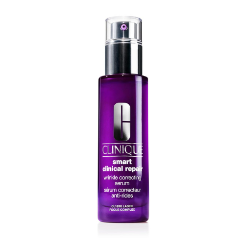 Clinique Smart Clinical Repair Wrinkle Correcting Anti Aging Face Serum With Hyaluronic Acid, Peptides + Advanced Retinoid Serum For All Skin Types | Hydrating