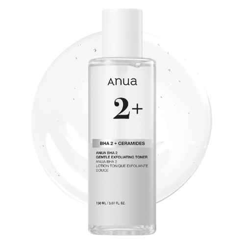 ANUA BHA 2% Gentle Exfoliating Toner, Mild Facial Exfoliant, Salicylic Acid for Pores and Sebum, Teatree Extract, Hyaluronic Acid, Ceramides (150ml / 5.07 fl.oz.)