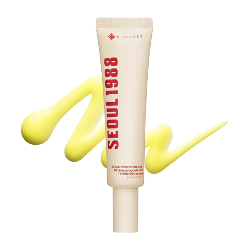 K-SECRET SEOUL 1988 Retinal Eye Cream – Formulated with Advanced Retinal Liposome 4% and Fermented Bean for Dark Circles and Fine Line Care | Korean Skincare, 30ml / 1.01 fl oz