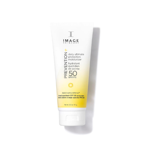 IMAGE Skincare PREVENTION+ Daily Ultimate Protection Moisturizer, SPF 50 Face Sunscreen Lotion, Zinc Oxide, Blendable with No White Cast, 3.2 oz