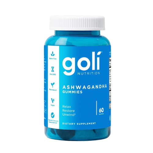 Goli Ashwagandha Gummies with KSM-66 and Vitamin D - Premium Root Extract - Vegan, Non-GMO - Mixed Berry Flavor - 60 Count (Pack of 1)