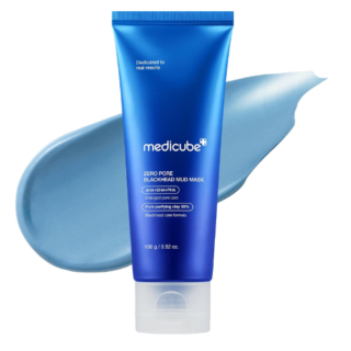 Medicube Zero Pore Blackhead Mud Facial Mask - Skin Cooling & Pore Tightening - 3 Minute Quick Dry Formula with AHA, BHA, PHA, and Pore-Purifying Clay - Korean Mud Mask 3.52 oz