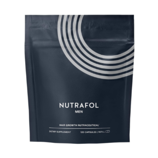 Nutrafol Men's Hair Growth Supplements Clinically Tested for Visibly Thicker and Scalp Coverage Dermatologist Recommended - 1 Month Supply