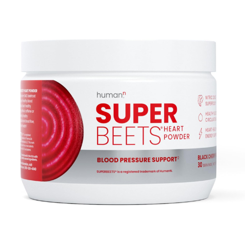 HumanN SuperBeets Beet Root Powder - Non-GMO Beetroot Superfood - Nitric Oxide Supplement for Heart Health, Circulation & Blood Pressure Support - Black Cherry, 30 Servings