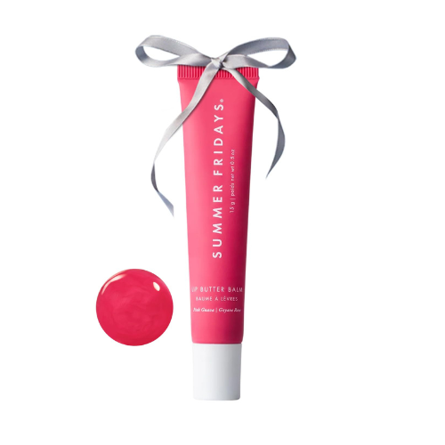Summer Fridays Tinted Lip Butter Balm - Conditioning Vegan Lip Balm for Instant Moisture, Shine & Hydration - Sheer-Tinted, Soothing Skincare - Pink Guava (.5 Oz)