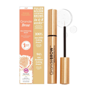 Grande Cosmetics GrandeBROW Brow Enhancing Serum For Fuller, Bolder, Looking Eyebrows - Brow Serum With Vitamins, Peptides, Antioxidants, Amino Acids, Cruelty-Free