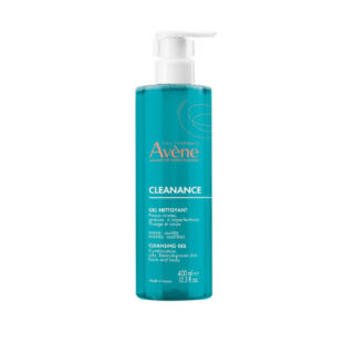 Avène Cleanance Cleansing Gel Soap Free Cleanser for Acne Prone, Oily, Face & Body, Alcohol-Free