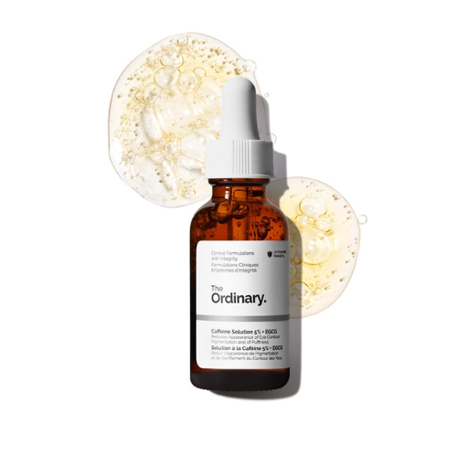 The Ordinary Caffeine Solution 5% + EGCG, Depuffing Eye Serum for Dark Circles and Tired Eyes