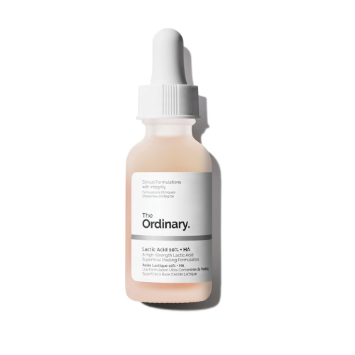 The Ordinary Lactic Acid 10% + Hyaluronic Acid 2%, High-Strength Exfoliating Serum for Smoother, Brighter Skin, 1 Fl Oz