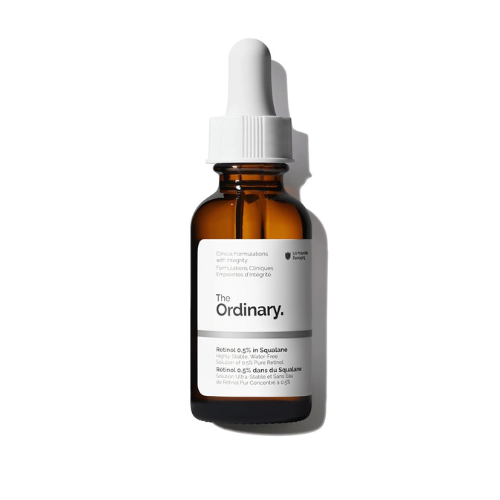 The Ordinary Retinol 0.5% in Squalane, Intermediate Retinol Serum for the Face That Is Anti-Aging and Skin Smoothing, 1 Fl Oz