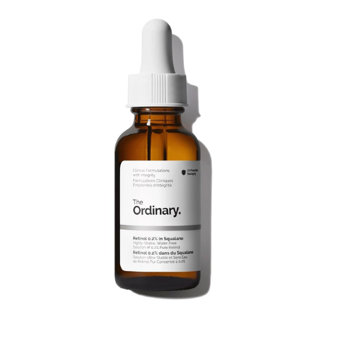 The Ordinary Retinol 0.2% in Squalane, Gentle Retinol Serum for the Face That Is Anti-Aging and Skin Smoothing, 1 Fl Oz