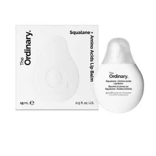 The Ordinary Squalane + Amino Acids Hydrating Lip Balm, for Lips, Elbows, and Cuticles, 0.5 Fl Oz