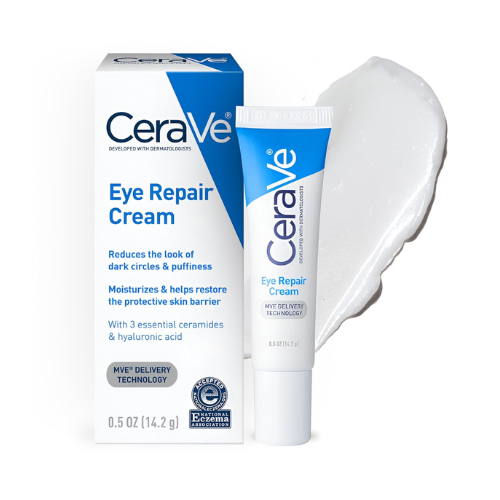 CeraVe Eye Repair Cream, Under Eye Cream For Puffiness And Bags Under Eyes, Hyaluronic Acid + Niacinamide + Marine Botanical Complex, Oil Free & Opthalmologist Tested