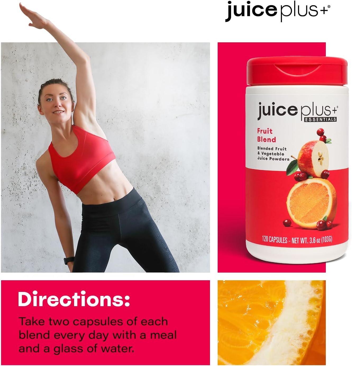 JuicePlus+ Fruit Blend: Plant-Based Whole Food Supplement with Apple, Peach, Cranberry, & More! - Vegan, Gluten-Free, Non-GMO, Kosher - Packed with Plant-Based Vitamins - 1 Bottle (60 Servings) - Image 5