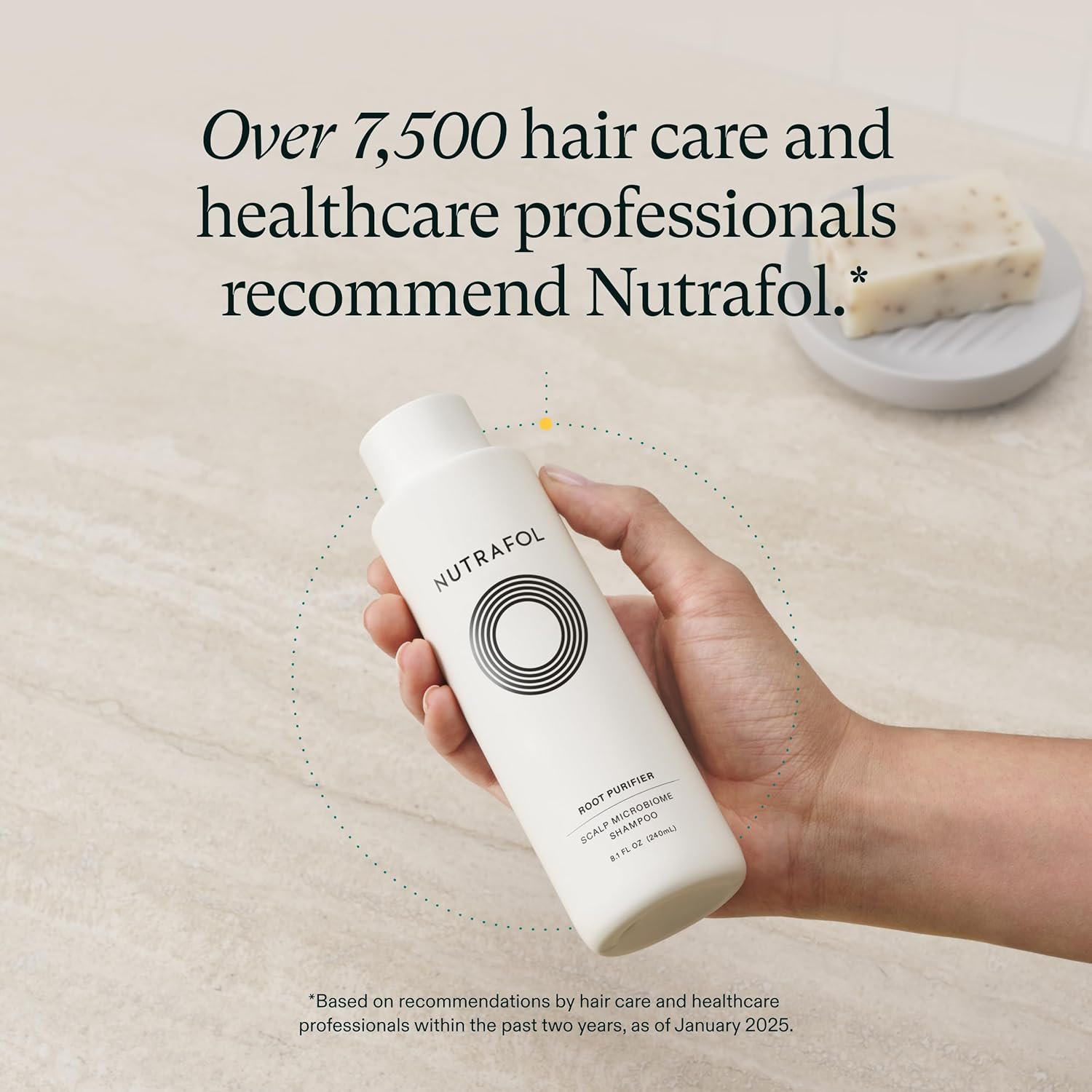 Nutrafol Shampoo, Cleanse and Hydrate Hair and Scalp, Improves Hair Volume, Strength and Texture, Physician-formulated for Thinning Hair, Color Safe, Sulfate Free - 8.1 Fl Oz Bottle - Image 2