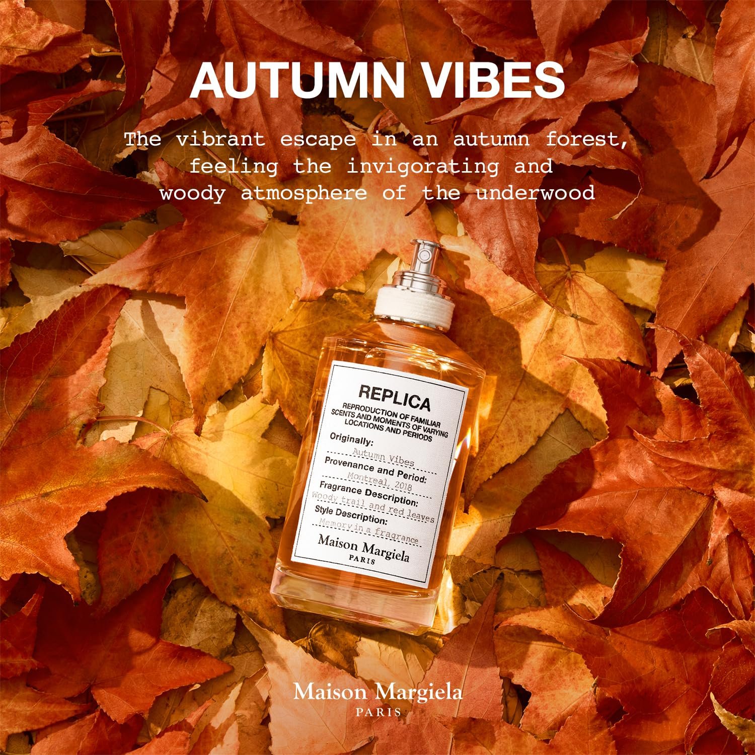 Maison Margiela - Replica - Autumn Vibes Eau de Toilette - Woody & Earthy Fragrance - With Cedarwood & Cardamom - Image 4