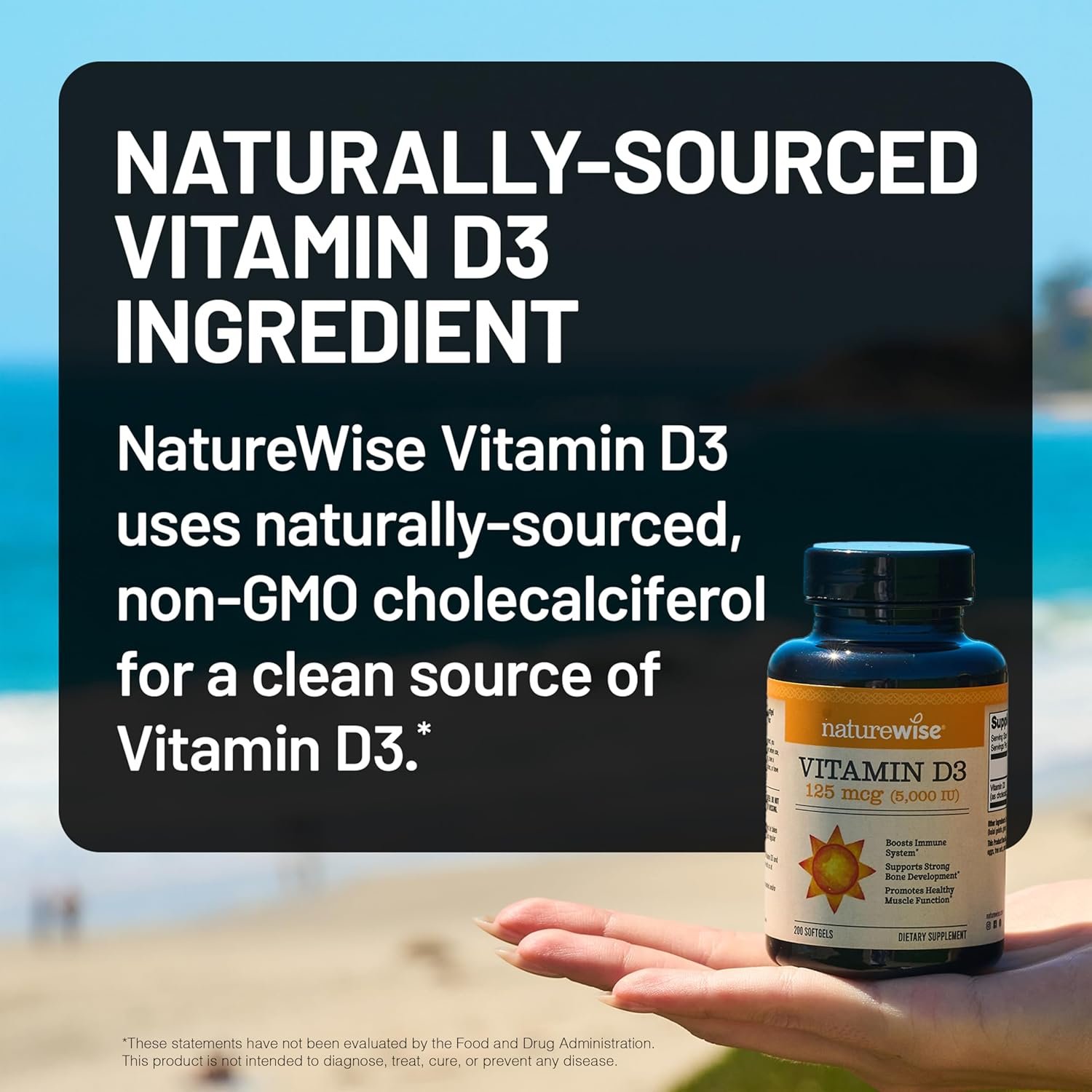 NatureWise Vitamin D3 5000iu (125 mcg) 1 Year Supply for Immune Support, Healthy Muscle Function, and Bone Health - Non-GMO, Gluten Free in Organic Extra Virgin Olive Oil, (Mini Softgel), 360 Count - Image 5