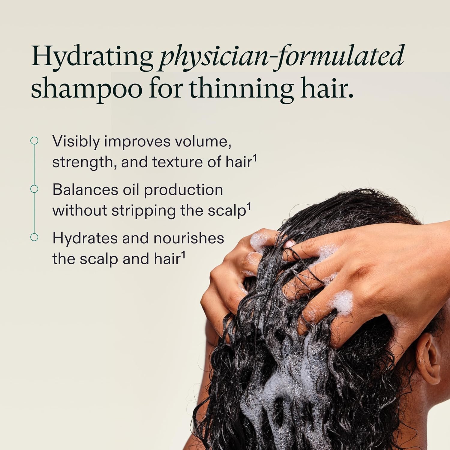 Nutrafol Shampoo, Cleanse and Hydrate Hair and Scalp, Improves Hair Volume, Strength and Texture, Physician-formulated for Thinning Hair, Color Safe, Sulfate Free - 8.1 Fl Oz Bottle - Image 5