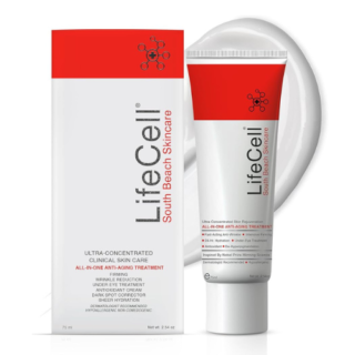 LifeCell All In One Anti-Aging Cream – Reduces Wrinkles, Fine Lines, Dark Circles & Sun Damage – Retinol, Vitamin C, DMAE & Hyaluronic Acid – Fragrance-Free, for All Skin Types (2.54oz)