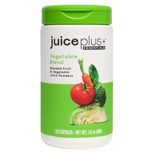 Juice Plus+ Vegetable Blend: with Broccoli, Parsley, Tomato & More - Plant-Based, Vegan, Gluten-Free, Non-GMO, Kosher - for Heart, Immune, Cognitive & Skin Health - 1 Bottle (60 Servings)