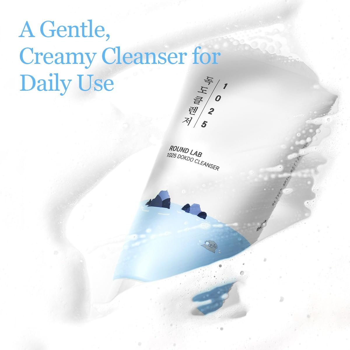 ROUND LAB 1025 Dokdo Cleanser 5.07 Fl Oz, Low pH Facial Cleanser for Sensitive Skin, Rich Soft Bubbles for Deep Cleansing and Makeup Removal, Hydrating Face Wash with Deep Sea Water, Korean Skin Care7 - Image 2