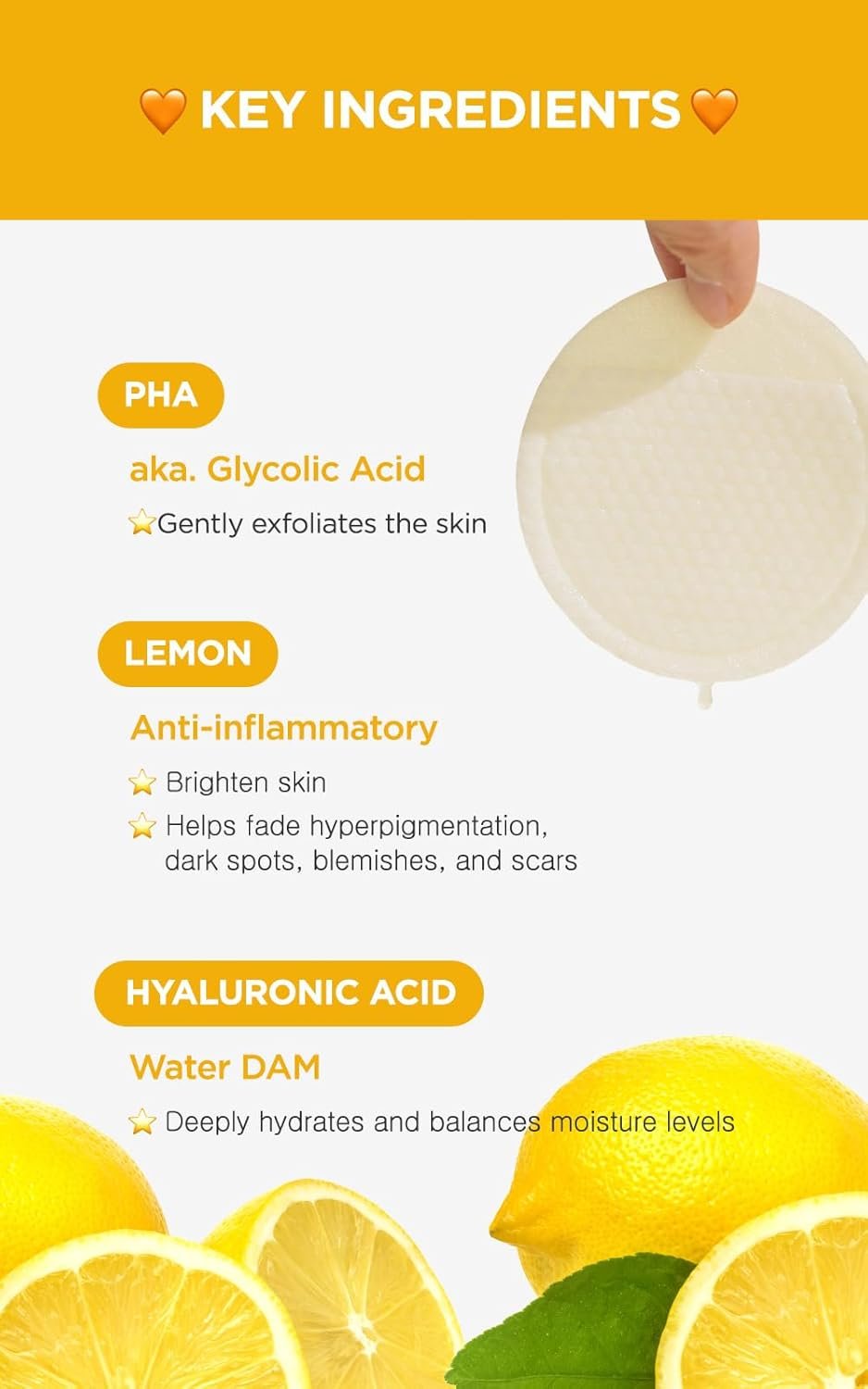DERMALOGY by NEOGENLAB Bio-Peel Gauze Peeling Pads (Lemon, 30 pads) - Exfoliating & Brightening Peeling Pad with PHA & Lemon & Lemongrass - Korean Skin Care - Image 4