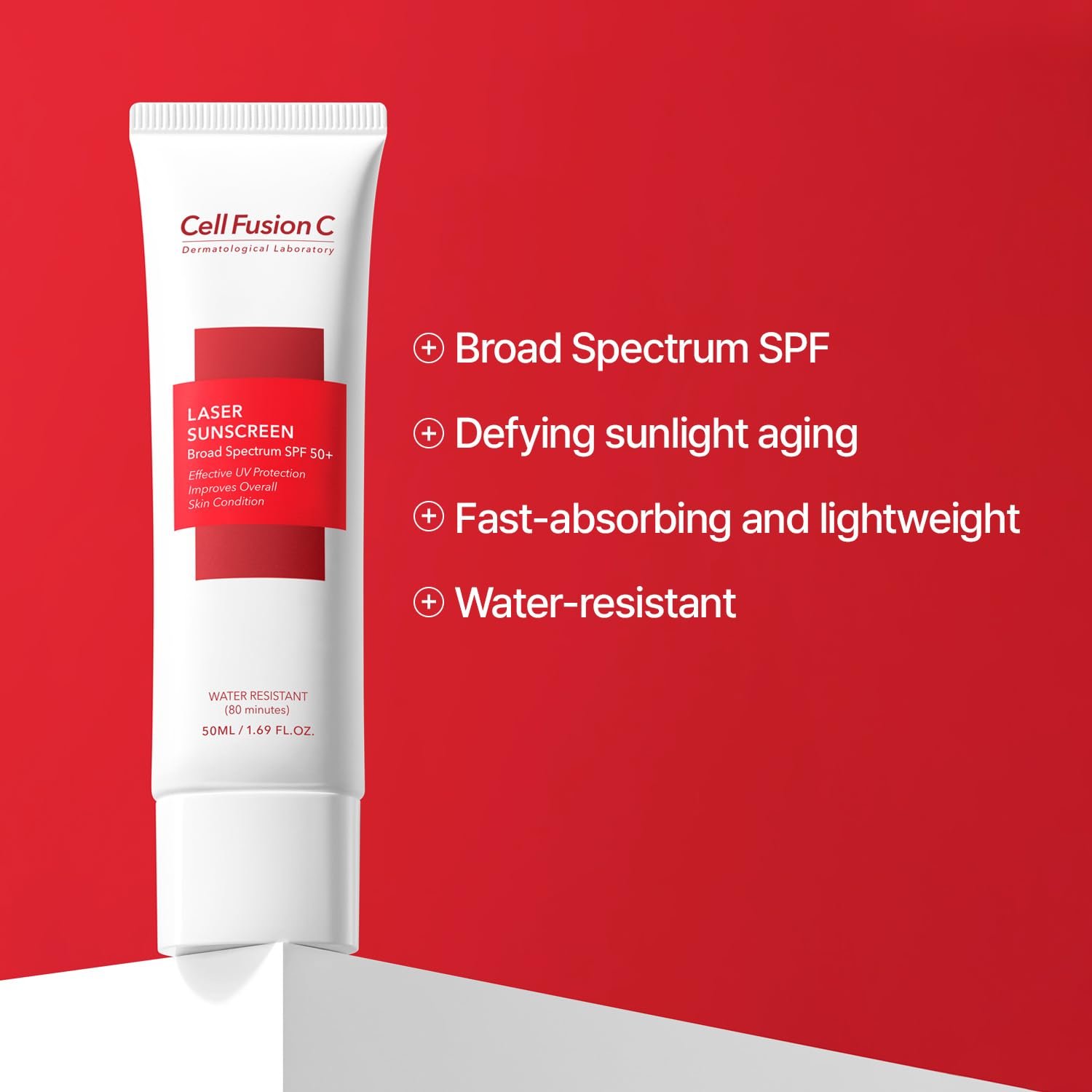 Cell Fusion C Laser Sunscreen SPF 50, Korean Sunscreen for Sensitive, Acne-prone Skin, Ceramide & Collagen, Lightweight & Non-Greasy, Water Resistant, 50ml / 1.69 fl. oz - Image 3