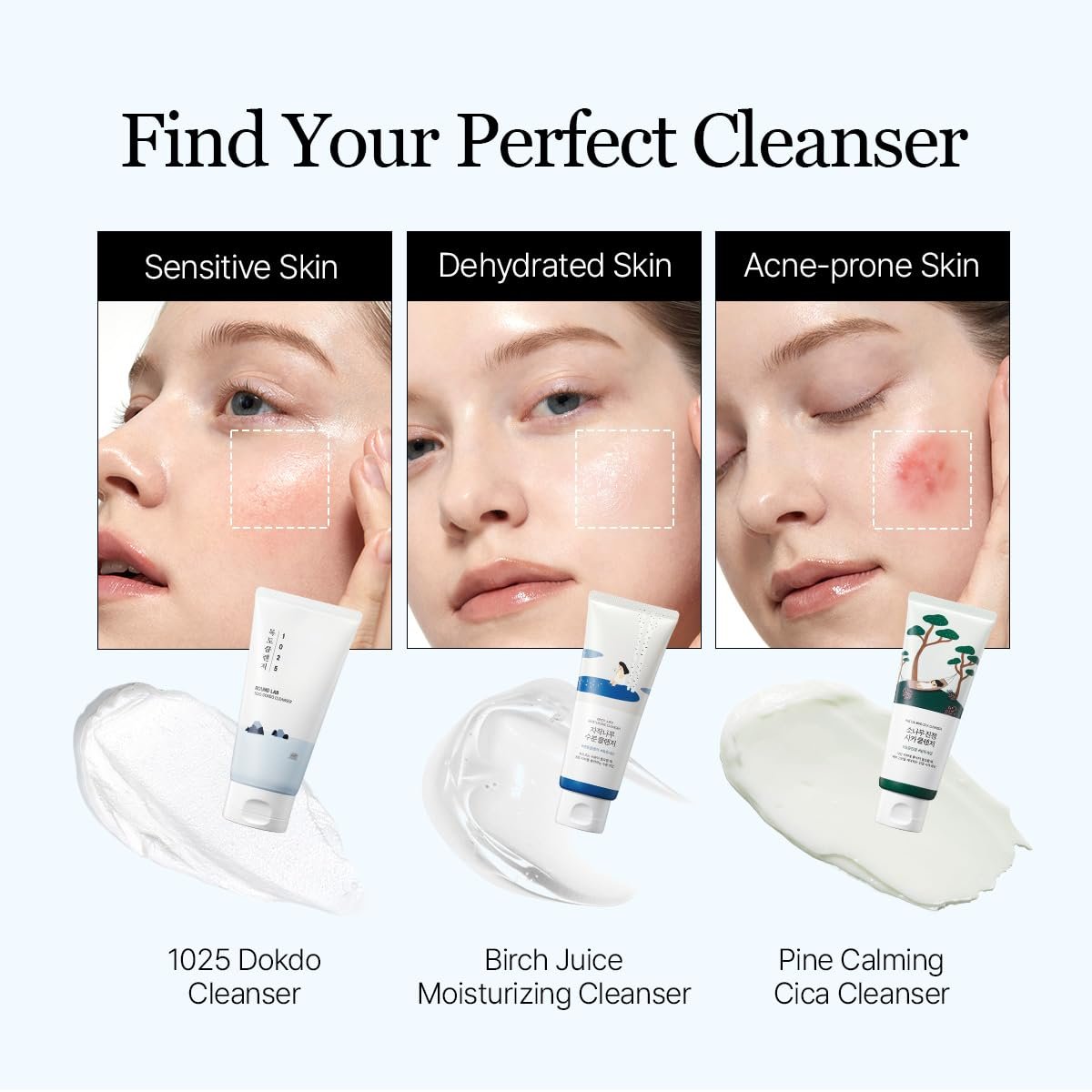 ROUND LAB 1025 Dokdo Cleanser 5.07 Fl Oz, Low pH Facial Cleanser for Sensitive Skin, Rich Soft Bubbles for Deep Cleansing and Makeup Removal, Hydrating Face Wash with Deep Sea Water, Korean Skin Care7 - Image 4
