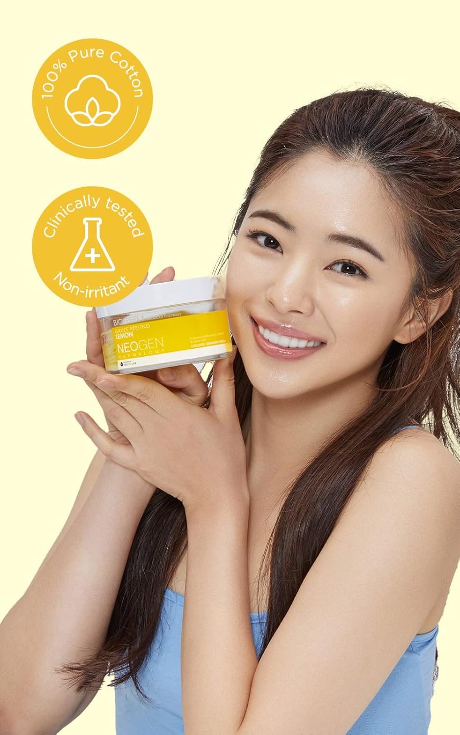 DERMALOGY by NEOGENLAB Bio-Peel Gauze Peeling Pads (Lemon, 30 pads) - Exfoliating & Brightening Peeling Pad with PHA & Lemon & Lemongrass - Korean Skin Care - Image 3