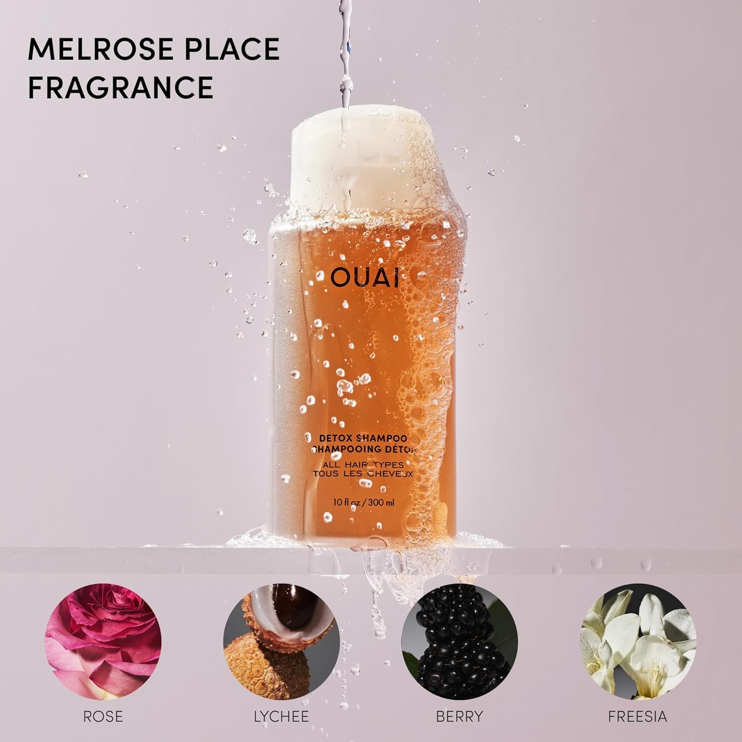 OUAI Detox Shampoo - Clarifying Shampoo for Build Up, Dirt, Oil, Product and Hard Water - Apple Cider Vinegar & Keratin for Clean, Refreshed Hair - Sulfate-Free Hair Care (10 oz) Detox Shampoo Detox Shampoo Detox Shampoo Detox Shampoo Detox Shampoo Previous page Detox Shampoo - Image 2