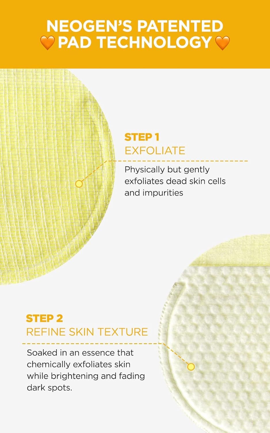 DERMALOGY by NEOGENLAB Bio-Peel Gauze Peeling Pads (Lemon, 30 pads) - Exfoliating & Brightening Peeling Pad with PHA & Lemon & Lemongrass - Korean Skin Care - Image 5