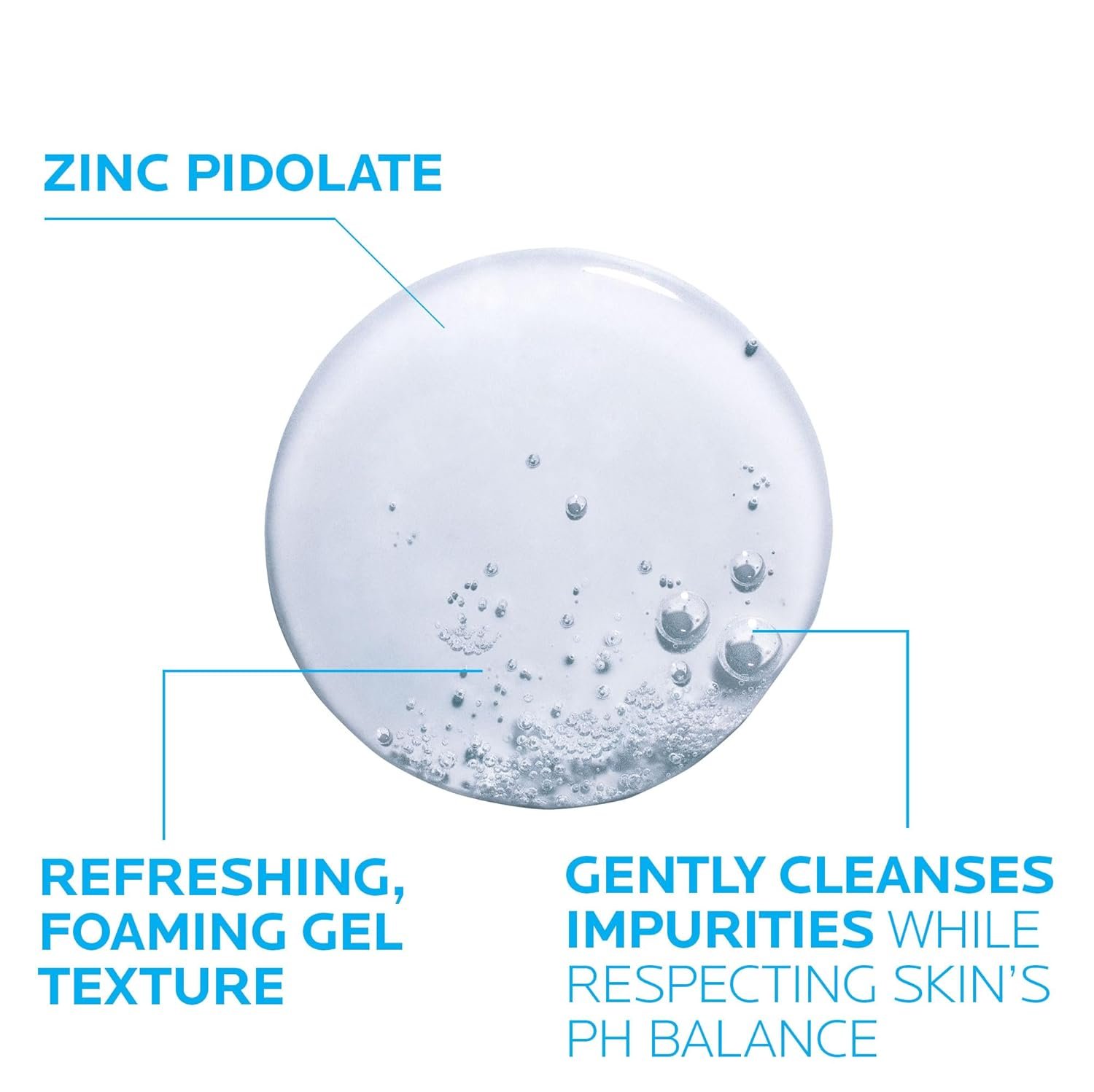 La Roche-Posay Effaclar Purifying Foaming Gel Cleanser for Oily Skin, With Zinc Pidolate To Remove Excess Oil & Shine, Alcohol Free & Oil Free, Sensitive Skin Tested 13.52 fl oz. - Image 5