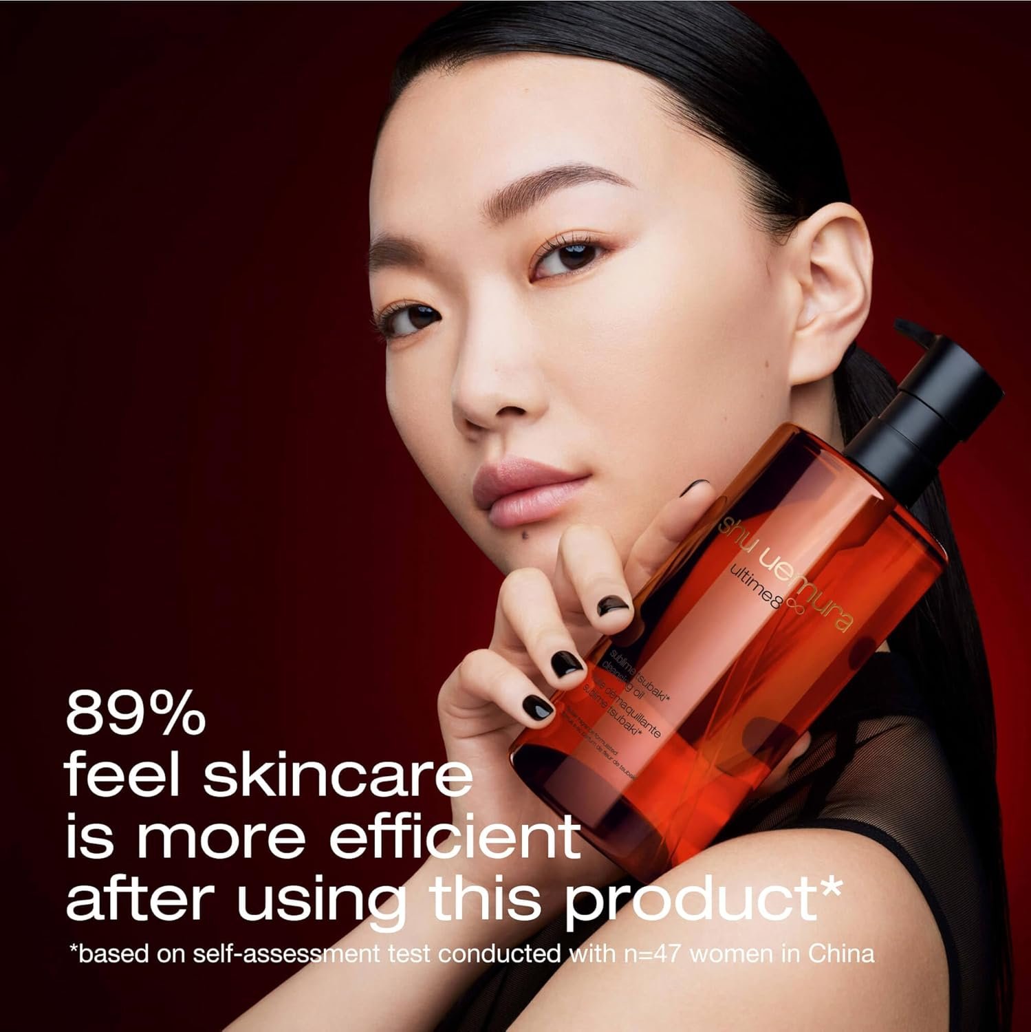 shu uemura Ultime8 Sublime Tsubaki Cleansing Oil, Gentle Makeup Remover and Facial Cleanser for All Skin Types 15.2 fl oz - Image 5