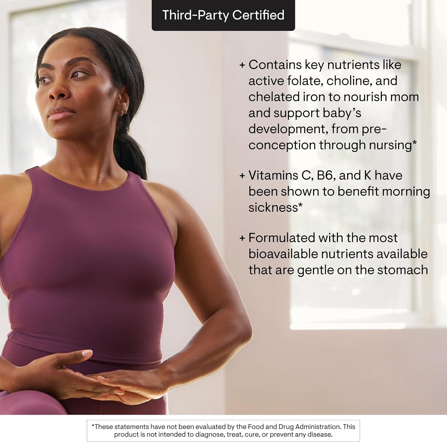 THORNE - Basic Prenatal - Well-Researched Folate Multi for Pregnant and Nursing Women Includes 18 Vitamins and Minerals, Plus Choline - Gluten, Dairy & Soy-Free - 90 Capsules - 30 Servings - Image 4