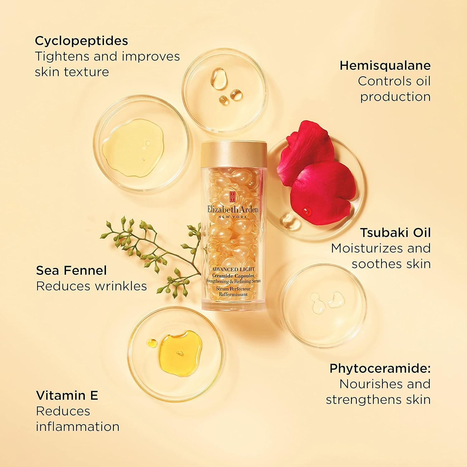 Elizabeth Arden ADVANCED LIGHT CERAMIDE CAPSULES STRENGTHENING & REFINING SERUM 60 capsules - Image 5