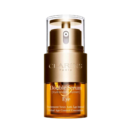 Clarins DOUBLE SERUM EYE | Anti-Aging Eye Treatment | Visibly Smoothes, Firms, Hydrates and Revitalizes For More Youthful-Looking Eyes In Just 7 Days* | 13 Plant Extracts, Including Turmeric | 0.6 Oz