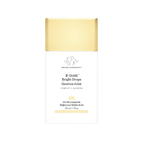 Drunk Elephant B-Goldi Bright Drops - 30 ml/1 fl oz - Illuminating Color Serum Drops - Clean Clinical Skincare - Cruelty-Free - Dermatologist-Tested - Free of Essential Oils, Silicones, and Fragrance