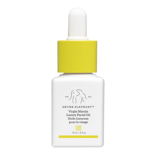 Drunk Elephant Virgin Marula Luxury Facial Oil - Face Oil - Clean Clinical Skincare - Cruelty-Free - Dermatologist-Tested - Free of Essential Oils, Silicones, and Fragrance 0.5 fl oz