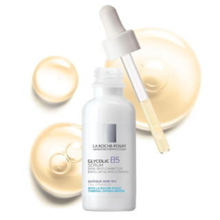 La Roche-Posay Glycolic Acid Serum with Kojic Acid and Vitamin B5, Reduces Dark Spots and Discoloration, Skin Tone Corrector to Brighten and Even Skin Tone 30 ml