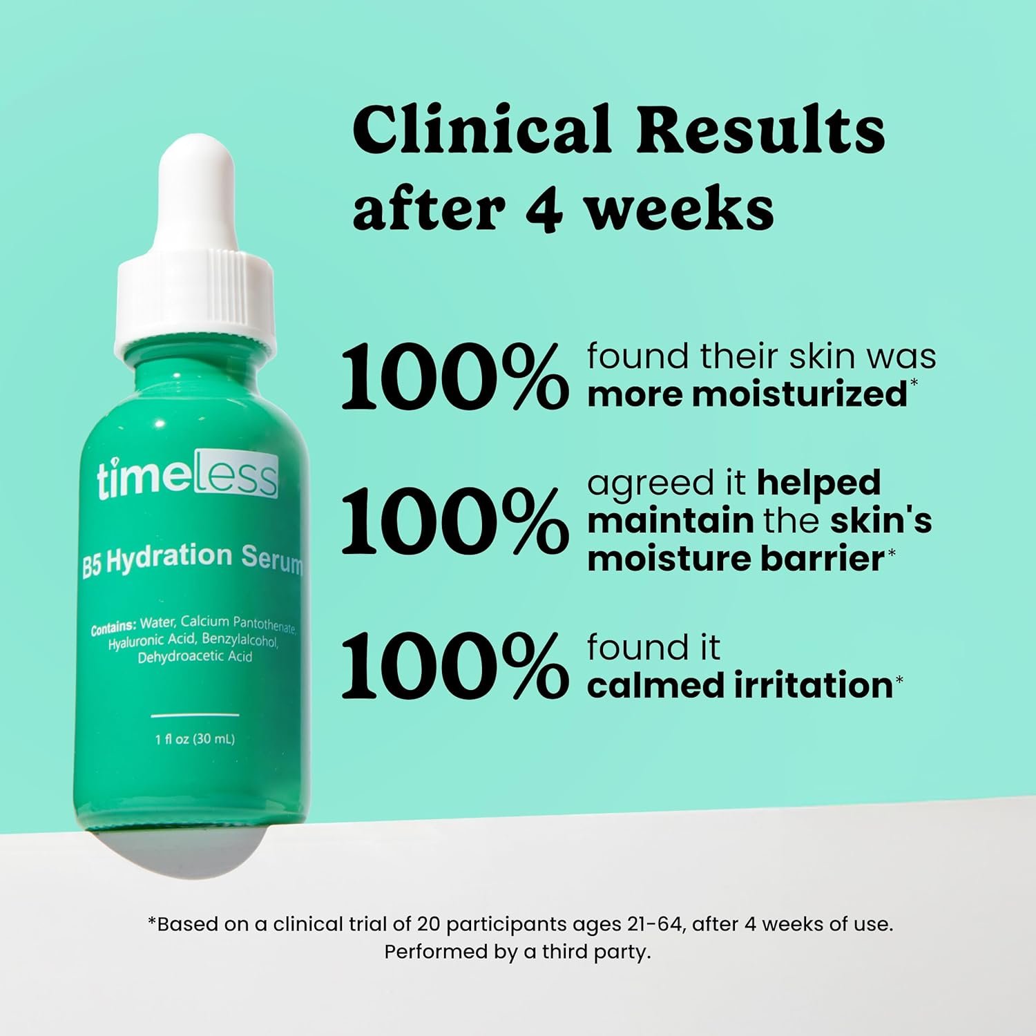Timeless Skin Care Vitamin B5 Serum - Hydrating Face Serum with Hyaluronic Acid - Oil-Free - for Oily Skin - Fragrance-Free - 1 oz - Image 3