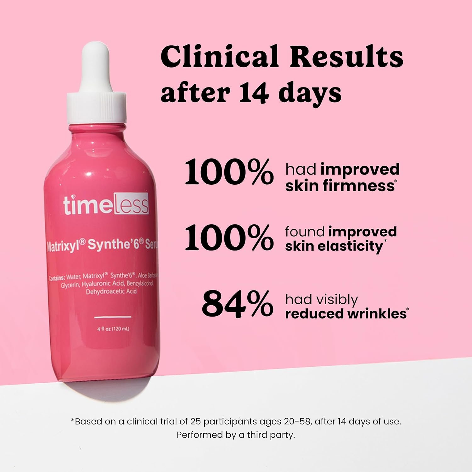 Timeless Skin Care Matrixyl Synthe’6 Serum - Face Serum for Skin Care - with Hyaluronic Acid for Hydration - 4 oz - Image 2