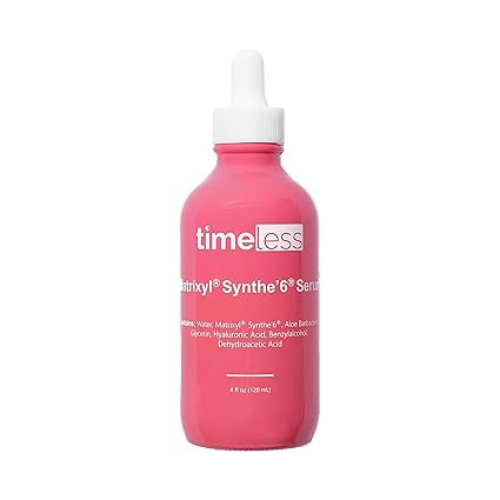 Timeless Skin Care Matrixyl Synthe’6 Serum - Face Serum for Skin Care - with Hyaluronic Acid for Hydration - 4 oz